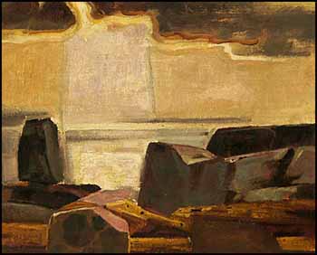 Rock Barriers near Peggy's Cove by Lawrence Arthur Colley Panton vendu pour $1,495