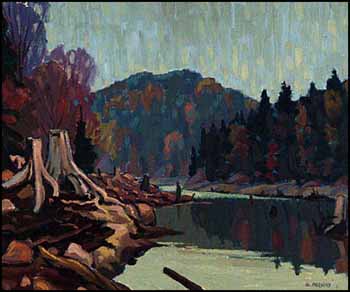 Hawk River by William Parsons sold for $1,380