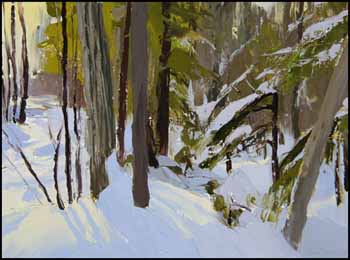 Lumière dans la forêt by Ronald Simpkins sold for $403
