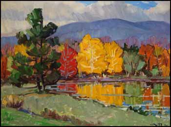 Autumn Landscape by Leo Ayotte sold for $6,435