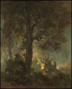 Evening Bonfire by Carl Henry Von Ahrens vendu pour $2,106