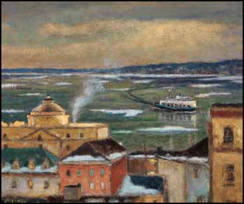 Quebec Rooftops #37 by Antoine Bittar sold for $2,633
