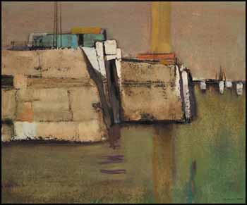 Dock by Herbert Franklin (Frank) Palmer vendu pour $625
