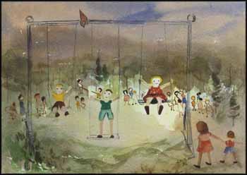 Children Playing by Janet Mitchell sold for $875