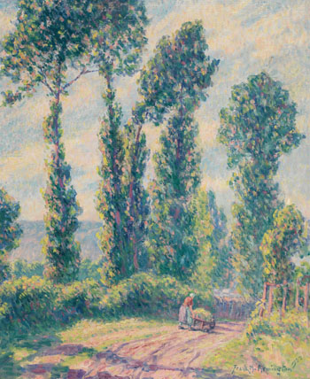 Peupliers à Honfleur by Franklin Milton Armington sold for $3,245