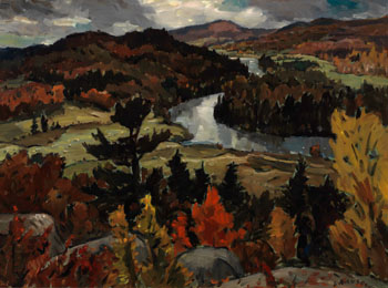 October, Rouge River Valley, Harrington by Helmut Gransow sold for $1,000