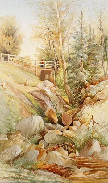 A Waterfall Near Halifax, NS by Forshaw Day sold for $1,000