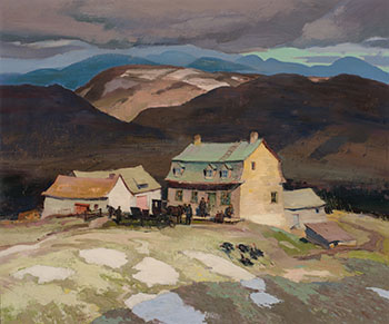 Sunday Afternoon, Early Spring, Baie St-Paul Country by George Franklin Arbuckle sold for $7,500