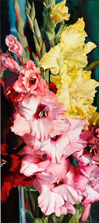 Tall Pinks and Tall Yellows by Gabor L. Nagy sold for $4,375