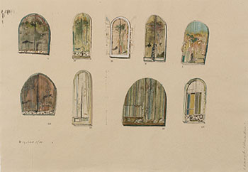 Nine Drawings for Kitchener Court House by Anthony Morse (Tony) Urquhart vendu pour $500