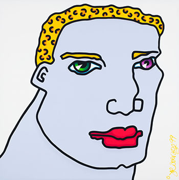 Untitled (blonde male) by Joe Average sold for $2,250