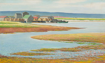 Low Tide at Gabarus: Cape Breton Island, N.S. by Frederick Bourchier Taylor vendu pour $1,375