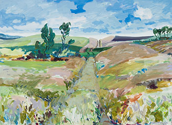 Landscape by Wynona Croft Mulcaster sold for $625
