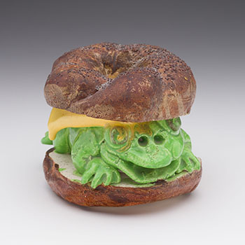 Frog Bagel by David James Gilhooly sold for $900