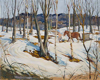 Winter Scene with Horse by Torquil Arnold Sargent Reed sold for $156