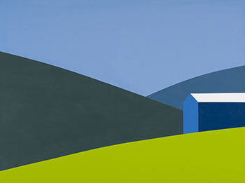 Blue Barn Green Field by Charles Pachter sold for $31,250