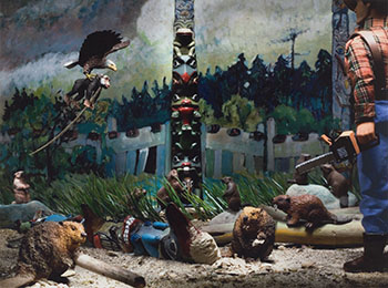 Group of Seven Awkward Moments (Beavers and Woo at Tanoo) by Diana Thorneycroft sold for $1,875