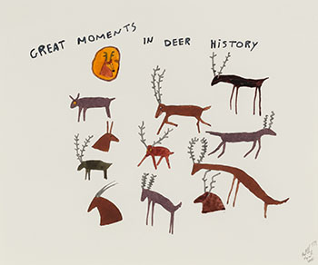 Great Moments in Deer History by Neil Farber sold for $2,375