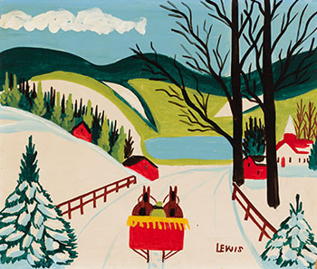 Spring Sleigh Ride by Maud Lewis sold for $46,250