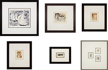 Set of Eight Prints by Francine Gravel sold for $500