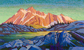 Shuksan Mountain Lagoon by Nicholas J. Bott sold for $8,750