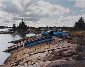 Car and Overturned Boat, Georgian Bay, ON, 2012 by Joseph Hartman sold for $1,250