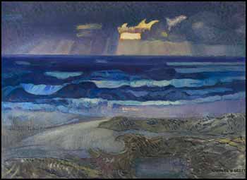 Sea, Sky, Sand and Seaweed by Charles Hepburn Scott sold for $2,300