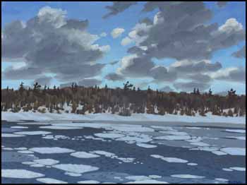 Winter Landscape by Bruno Joseph Bobak vendu pour $7,605
