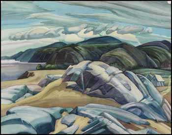 North Shore, St. Lawrence, Tadoussac by Peter Haworth sold for $1,404
