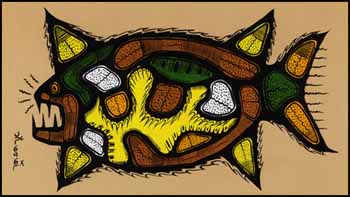 Sacred Fish by Joshim Kakegamic sold for $1,053