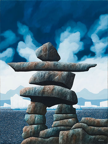 Among the Bergs by Ken Kirkby sold for $2,000