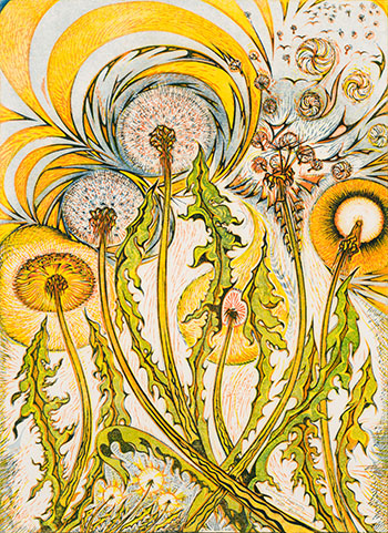 Dandelions Rejoicing by Richard Calver sold for $1,000