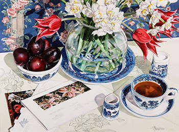 China Blue by Vivian Thierfelder sold for $2,813