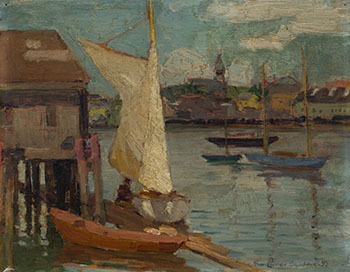 Sailboats by Regina Seiden vendu pour $4,400
