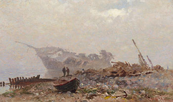Wreckage by Lucius Richard O'Brien sold for $5,625