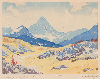 Spring, Mount Assiniboine by Barbara Harvey Leighton sold for $625