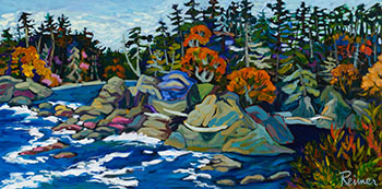 Rocky Shore by Christine Reimer sold for $500