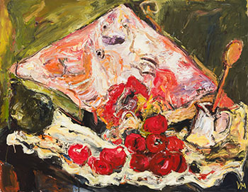 Still Life with Ray Fish (After Soutine) by Vicky Marshall sold for $2,125