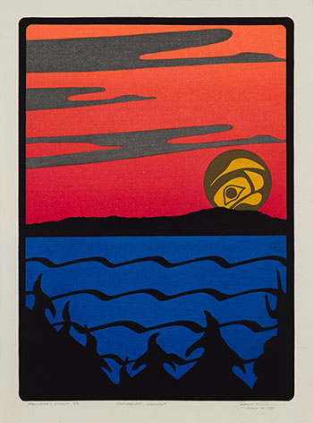 Clayoquot Sunset by Roy Henry Vickers vendu pour $2,500