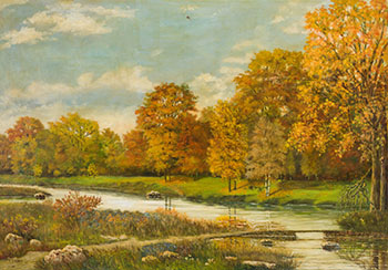 Automne doré, Beaurepaire, Québec by J.O. Grey vendu pour $63