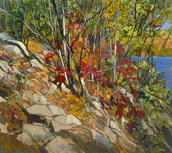 Otter Lake Island by Philip Craig sold for $8,125