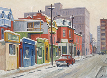 Prince Arthur Street, Winter by Jack Beder sold for $4,063