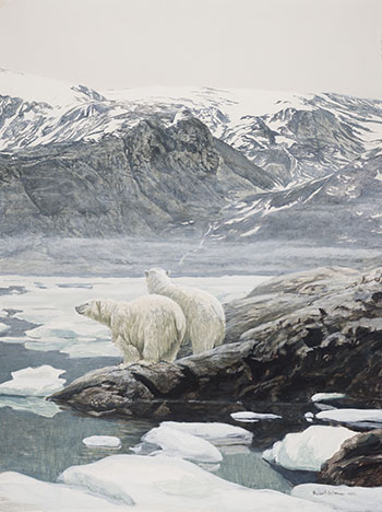 Polar Bears at Baffin Island by Robert Bateman sold for $91,250
