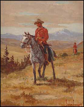 Mountie on Horseback by John I. Innes vendu pour $1,380