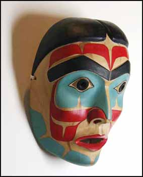 Woman Portrait Mask, Northern Style by Tim Paul sold for $1,150
