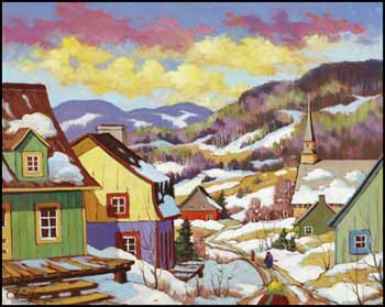 Milieu avril by Claude Langevin sold for $5,265