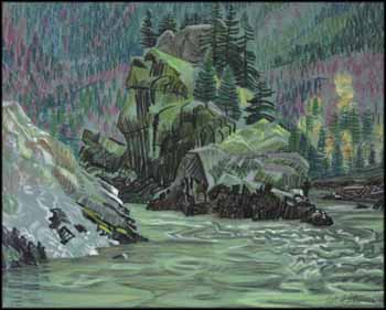 Fraser Canyon by Orville Norman Fisher vendu pour $1,250