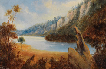 Landscape by Harry (Henry) Nesbitt McEvoy vendu pour $563