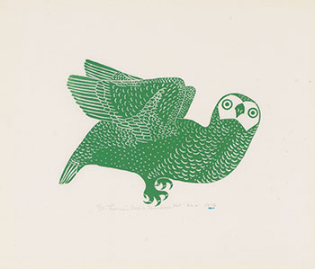 Green Owl by Thomassie Echalook sold for $281