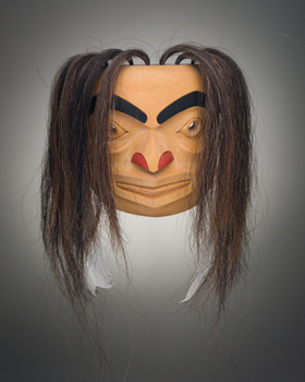 Crescent Moon Portrait Mask by George Pennier sold for $750